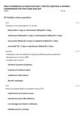 NR667 CHAMBERLAIN CEA WEEK 8 EXIT EXAM &vert; PRACTICE QUESTIONS & ANSWERS &vert; COMPREHENSIVE FNP STUDY GUIDE 2026&sol;2027