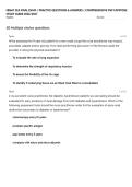 NR667 CEA FINAL EXAM &vert; PRACTICE QUESTIONS & ANSWERS &vert; COMPREHENSIVE FNP CAPSTONE STUDY GUIDE 2026&sol;2027