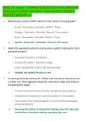 NURS 201 Exam 1 COMPLETE QUESTIONS AND ANSWERS &NewLine;2026-2027 LATEST UPDATED 100&percnt; RATED CORRECT &NewLine;ALREADY GRADED A&plus;