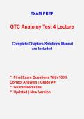 GTC Anatomy Test 4 Lecture Study Guide 2026&ndash;2027 &vert; Anatomy Exam Review & Practice Questions