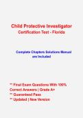 Florida Child Protective Investigator Certification Test Study Guide 2026&ndash;2027 &vert; CPI Exam Prep & Practice Questions