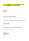 GERO &lpar;VNSG 1126&rpar; CH&period; 15 "End-of-Life Care" REVIEW AND NCLEX-STYLE QUESTIONS &vert;&vert; Solved Correctly&period;