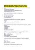 SERVSAFE ALCOHOL CERTIFICATION FINAL EXAM 2026&period;pdf