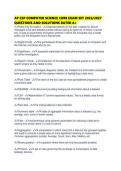 AP CSP COMPUTER SCIENCE CORE EXAM SET 2026&period;pdf