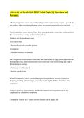 University of Strathclyde LIBF Unit 4 Topic 2 &vert;&vert; Questions and Answers&period;