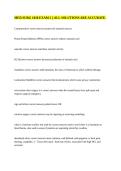 MED SURG 1020 EXAM 2 &vert;&vert; ALL SOLUTIONS ARE ACCURATE&period;