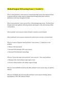 Medical&sol;Surgical 1020 nursing Exam 1 &vert;&vert; Graded A&plus;&period;