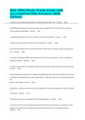 BUL 5810 Study Guide Exam with Accurate&sol;Verified Answers 2026 Edition&period;