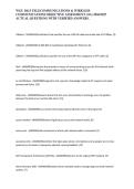WGU D413 TELECOMMUNICATIONS & WIRELESS COMMUNICATIONS OBJECTIVE ASSESSMENT &lpar;OA&rpar; 2026&sol;2027 ACTUAL QUESTIONS WITH VERIFIED ANSWERS&period;&NewLine;