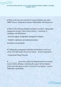 INCOSE EXAMINATION SET ACTUAL TEST PAPER QUESTIONS CORRECT ANSWERS&NewLine;GRADED A PLUS
