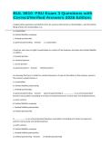 BUL 5810 -FSU Exam 3 Questions with Correct&sol;Verified Answers 2026 Edition&period;