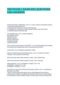 &NewLine;TBS PHASE 1 EXAM 2021 QUESTIONS AND ANSWERS