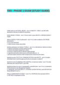 TBS - PHASE 1 EXAM &lpar;STUDY GUIDE&rpar;&NewLine;&NewLine;