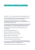 TBS PHASE 1 EXAM &lpar;ALL QUIZZES&rpar;&NewLine;&NewLine;&NewLine;