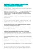 BUL5810 FINAL EXAM QUESTIONS AND CORRECT ANSWERS&period;
