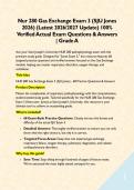 Nur 280 Gas Exchange Exam 3 &lpar;SJU Jones 2026&rpar; &lpar;Latest 2026&sol;2027 Update&rpar; 100&percnt; Verified Actual Exam Questions & Answers &vert; Grade A&NewLine;&NewLine;