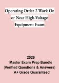 Operating Order 2&colon; Work On or Near High-Voltage Equipment Exam Study Guide PDF &vert; Practice Questions&comma; Test Bank & Safety Prep
