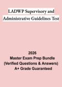 LADWP Supervisory & Administrative Guidelines Test Study Guide PDF &vert; Practice Questions&comma; Test Bank & Leadership Exam Prep