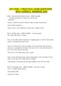 CIP Level 1 Practical Exam Questions with Correct Answers 2026 &vert; Latest Verified Answers &vert; Chartered Insurance Professional &lpar;CIP&rpar; Study Guide &vert; Grade A&plus; Exam Prep