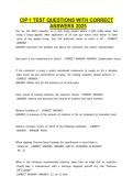 CIP 1 Test Questions with Correct Answers 2026 &vert; Latest Verified Answers &vert; NACE Coating Inspector Program Level 1 Study Guide &vert; Grade A&plus; Exam Prep