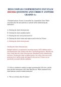 HESI COMPASS COMPREHENSIVE EXIT EXAM 2025&sol;2026 QUESTIONS AND CORRECT ANSWERS GRADED A&plus;