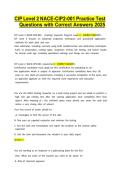 CIP Level 2 NACE-CIP2-001 Practice Test Questions with Correct Answers 2026 &vert; Latest Verified Answers &vert; NACE Coating Inspector Program Level 2 Study Guide &vert; Grade A&plus; Exam Prep