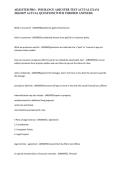 ADJUSTER PRO - INSURANCE ADJUSTER TEST ACTUAL EXAM 2026&sol;2027 ACTUAL QUESTIONS WITH VERIFIED ANSWERS&period;&NewLine;