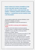FISDAP CARDIOLOGY  EXAMS &vert;&vert; MOST RECENT EXAMS 2026&vert;2027 