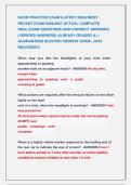 GCOR PRACTICE EXAM &lpar;LATEST 2026&rpar; MOST &NewLine;RECENT EXAM 2026&vert;2027 ACTUAL COMPLETE              &NewLine;REAL EXAM QUESTIONS AND CORRECT ANSWERS &NewLine;&lpar;VERIFIED ANSWERS&rpar; ALREADY GRADED A&plus; &vert; &NewLine;GUARANTEED SUCCES&excl;&excl; NEWEST EXAM &vert; JUST &NewLine;RELEASED&excl;&excl;