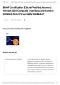 BRMP Certification EXAM &lpar;Verified Answers&rpar; Newest 2026 Complete Questions and Correct Detailed Answers &vert;Already Graded A&plus;&NewLine;&NewLine;
