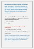 HDI DESKTOP ADVANCED SUPPORT TECHNICIAN  &NewLine;EXAM &lpar;LATEST  2026&rpar; &vert;&vert; MOST RECENT EXAM 2026&vert;2027 &NewLine;ACTUAL COMPLETE REAL  EXAM QUESTIONS AND CORRECT  &NewLine;WELL DEFINED ANSWERS &lpar;VERIFIED ANSWERS&rpar; ALREADY &NewLine;GRADED A&plus; &vert;GUARANTEED SUCCESS&excl;&excl; NEWEST EXAM &vert;            