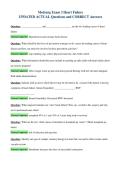 Medsurg Exam 3 Heart Failure&NewLine;UPDATED ACTUAL Questions and CORRECT Answers