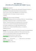 MGT 3200 Exam 1&NewLine;UPDATED ACTUAL Questions and CORRECT Answers