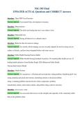 NSG 505 Final&NewLine;UPDATED ACTUAL Questions and CORRECT Answers