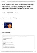 WGU-D199 EXAM - 2026 &lpar;Questions &plus; Answers&rpar; with verified Answers &lpar;Latest Update 2026&rpar; UPDATE&excl;&excl; Compliance Tips & How to Pass Fast&NewLine;&NewLine;