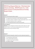 EBTM 343 Project Management Midterm Exam &ndash; Official Academic Board &NewLine;of Business and Technology &ndash; 2026&sol;2027 Academic Year &ndash; Verified &NewLine;Questions and Answers for Undergraduate Business and Technology &NewLine;Management Students