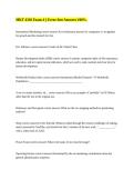 MKT 4310 Exam 4 &vert;&vert; Error-free Answers 100&percnt;&period;