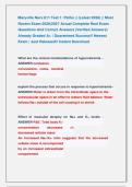 Maryville Nurs 611 Test 1&colon; Patho &vert;&vert; &lpar;Latest 2026&rpar; &vert;&vert; Most &NewLine;Recent Exam 2026&vert;2027 Actual Complete Real Exam &NewLine;Questions And Correct Answers &lpar;Verified Answers&rpar; &NewLine;Already Graded A&plus; &vert; Guaranteed Success&excl;&excl; Newest                   &NewLine;Exam &vert; Just Released&excl;&excl; Ins