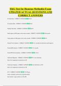 EKG Test for Houston Methodist Exam &NewLine;UPDATED ACTUAL QUESTIONS AND &NewLine;CORRECT ANSWERS