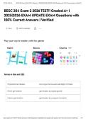 BESC 204 Exam 2 2026 TEST&excl;&excl; Graded A&plus; &vert; 2025&vert;2026 EXAM UPDATE EXAM Questions with 100&percnt; Correct Answers &vert; Verified&NewLine;&NewLine;