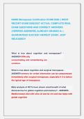 NAMS Menopause Certification EXAM 2026 &vert;&vert; MOST &NewLine;RECENT EXAM 2026&vert;2027 ACTUAL COMPLETE REAL &NewLine;EXAM QUESTIONS AND CORRECT ANSWERS &NewLine;&lpar;VERIFIED ANSWERS&rpar; ALREADY GRADED A&plus; &vert; &NewLine;GUARANTEED SUCCES&excl;&excl; NEWEST EXAM &vert; JUST &NewLine;RELEASED&excl;&excl;
