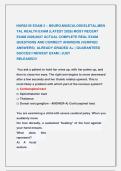 NUR631B EXAM 3 &ndash; NEURO&comma;MUSCULOSKELETAL&comma;MEN &NewLine;TAL HEALTH EXAM &lpar;LATEST 2026&rpar; MOST RECENT &NewLine;EXAM 2026&vert;2027 ACTUAL COMPLETE REAL EXAM &NewLine;QUESTIONS AND CORRECT ANSWERS &lpar;VERIFIED &NewLine;ANSWERS&rpar;  ALREADY GRADED A&plus; &vert; GUARANTEED &NewLine;SUCCES&excl;&excl; NEWEST EXAM &vert; JUST           