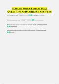 HIMA 100 Week 6 Exam ACTUAL &NewLine;QUESTIONS AND CORRECT ANSWERS