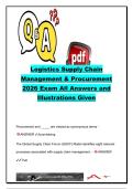 Logistics&comma; Supply Chain Management & Procurement Study Guide &vert; 50&plus; Exam Questions & Answers &vert; SCOR Model&comma; GSCF Framework&comma; Supplier Selection&comma; 3PL&comma; 4PL & Strategic Procurement
