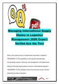 International Logistics & Supply Chain Management Study Guide &vert; 35&plus; Exam Questions & Answers &vert; International Trade&comma; Incoterms&comma; Customs&comma; WTO&comma; Global Distribution & Export Documentation