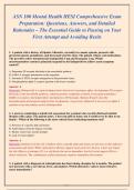 ASN 100 Mental Health HESI Comprehensive Exam Preparation