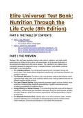 2026&sol;2027 S-Tier Elite Test Bank&colon; Nutrition Through the Life Cycle &lpar;8th Edition&rpar; &vert; 22&plus; Complex Clinical Case Studies & Rationales