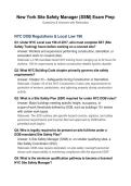 New York Site Safety Manager &lpar;SSM&rpar; Exam Prep&NewLine;Questions & Answers