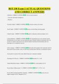 RST 230 Exam 2 ACTUAL QUESTIONS &NewLine;AND CORRECT ANSWERS