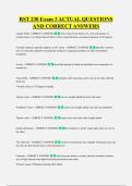 RST 230 Exam 3 ACTUAL QUESTIONS &NewLine;AND CORRECT ANSWERS